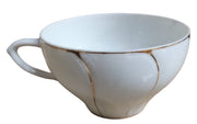 Ceramic Antique Tea Pot Saucer Cup Creamer Sugar Bowl Lunch Plate Vintage 15 Pcs