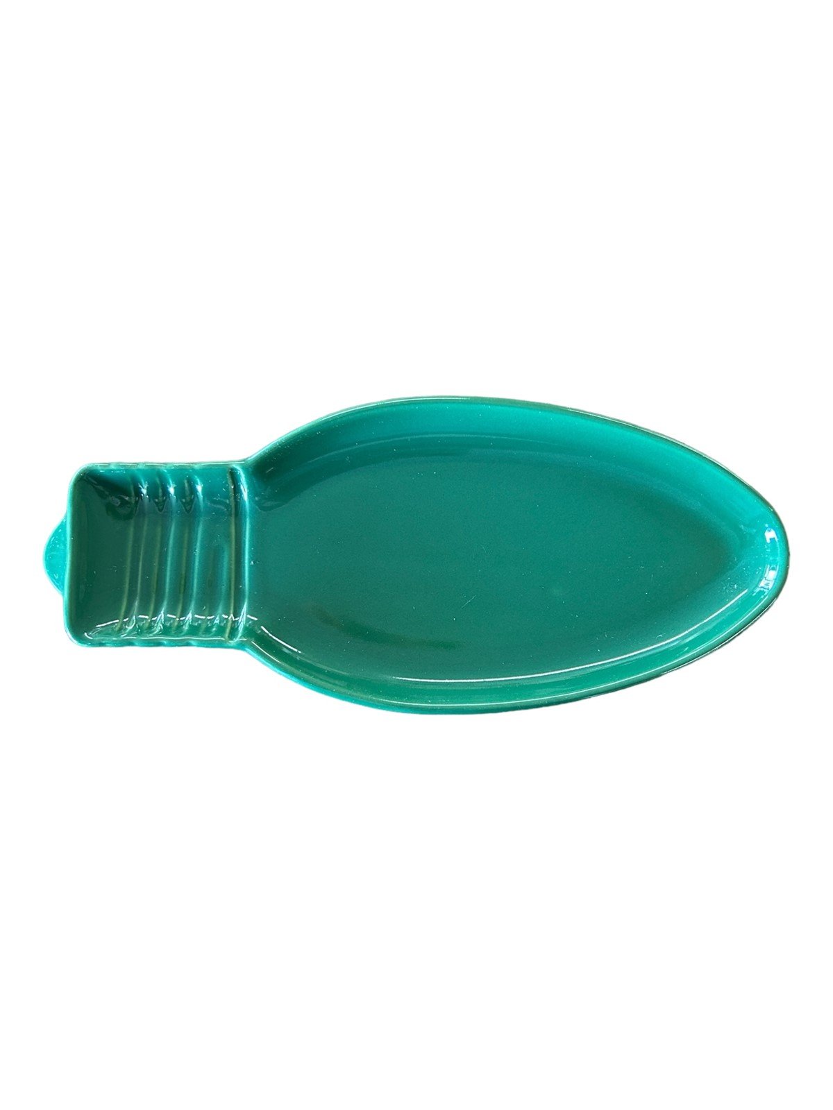 Fiesta - Jade Green Light Bulb Plate Homer Laughlin Ceramic Candy Dish Christmas