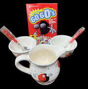 One Option Mortgage Gogo's Breakfast Set Bowls Pitcher Spoons Cereal