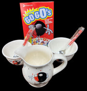 One Option Mortgage Gogo's Breakfast Set Bowls Pitcher Spoons Cereal