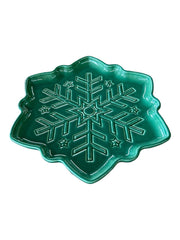 Fiesta - Jade Green Snowflake Shaped Plate Homer Laughlin Ceramic Kitchen Dish