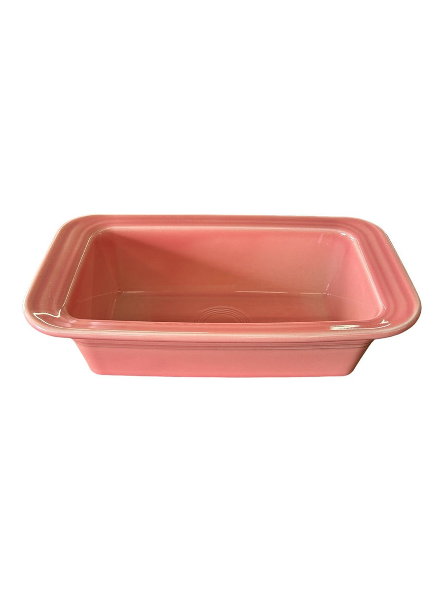 Fiesta - Peony Pink Loaf Pan Homer Laughlin Ceramic Bakeware Kitchen Bread Dish