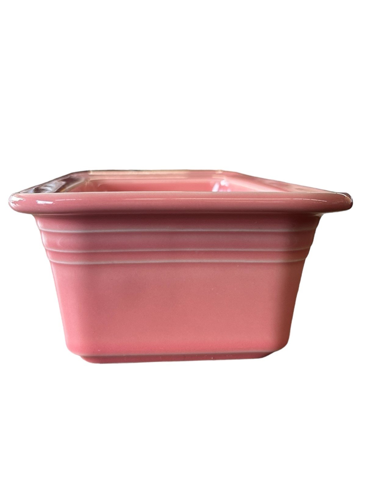Fiesta - Peony Pink Loaf Pan Homer Laughlin Ceramic Bakeware Kitchen Bread Dish