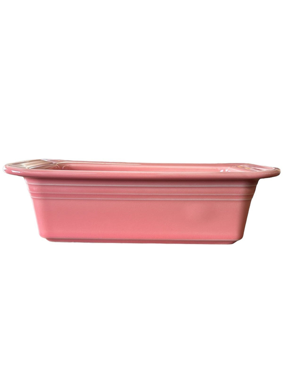 Fiesta - Peony Pink Loaf Pan Homer Laughlin Ceramic Bakeware Kitchen Bread Dish