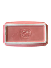 Fiesta - Peony Pink Loaf Pan Homer Laughlin Ceramic Bakeware Kitchen Bread Dish