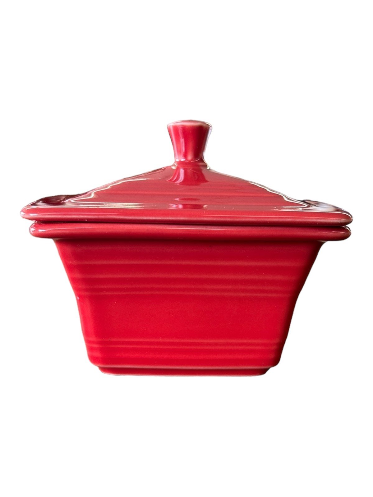 Fiesta - Scarlet Red Gift Box Belk Homer Laughlin Ceramic Home Decor Container