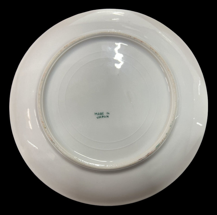 Japanese Women and Pagoda Saucers Antique Made in Japan Vintage Set of 6