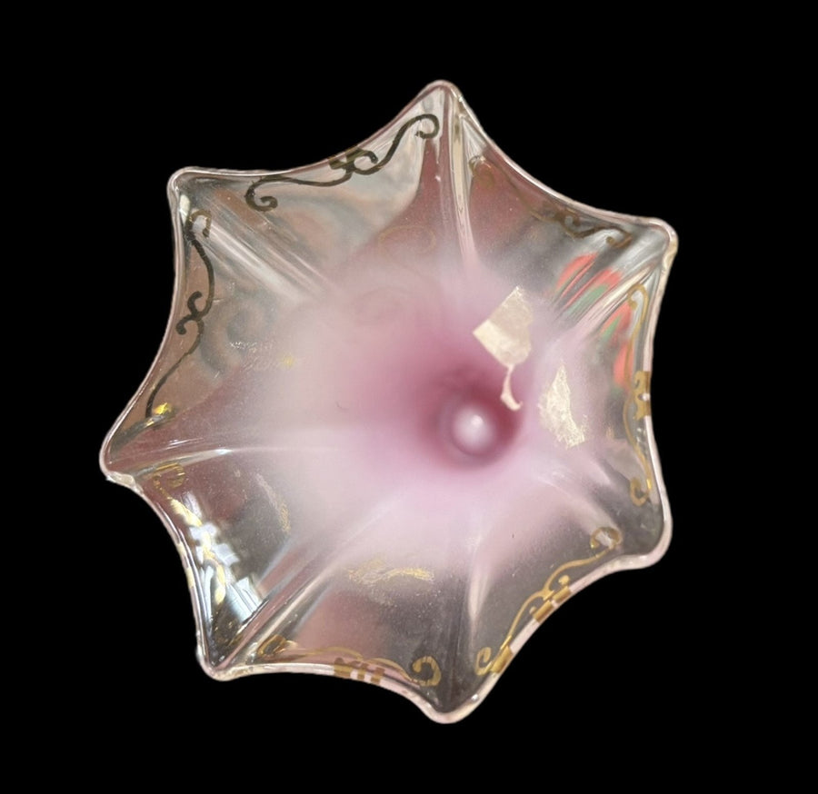 Glass Baron Red Angelique Figurine Pink Gold Angel Sculpture Home Decor