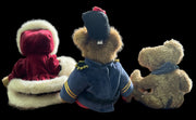 Boyds Bears Vintage Prince Mrs Fezziwig Jodi Bear Quincy by Enesco Set of 3