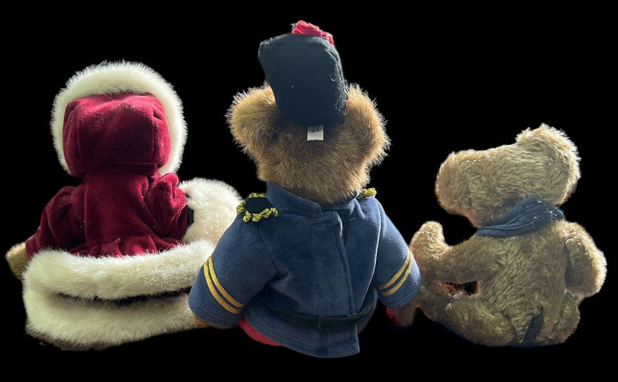 Boyds Bears Vintage Prince Mrs Fezziwig Jodi Bear Quincy by Enesco Set of 3