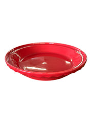 Fiesta - Scarlet Red Deep Dish Pie Baker Plate Pan Dish Homer Laughlin Bakeware