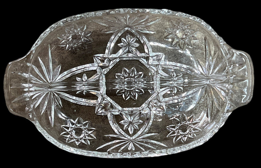 Star of David Glassware Antique Anchor Hocking Vintage Lot of 9 Pieces