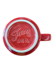 Fiesta - Scarlet Red Stacking Mug Homer Laughlin Ceramic Coffee Cup Drinkware