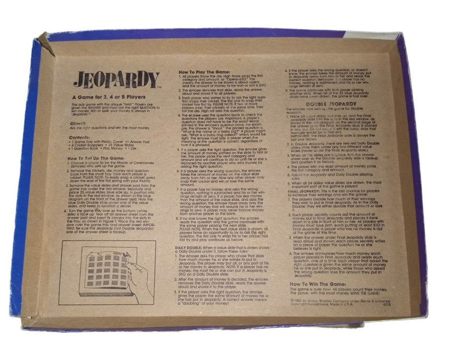 Jeopardy 14th Edition Board Game Vintage Collectible Family Game Night