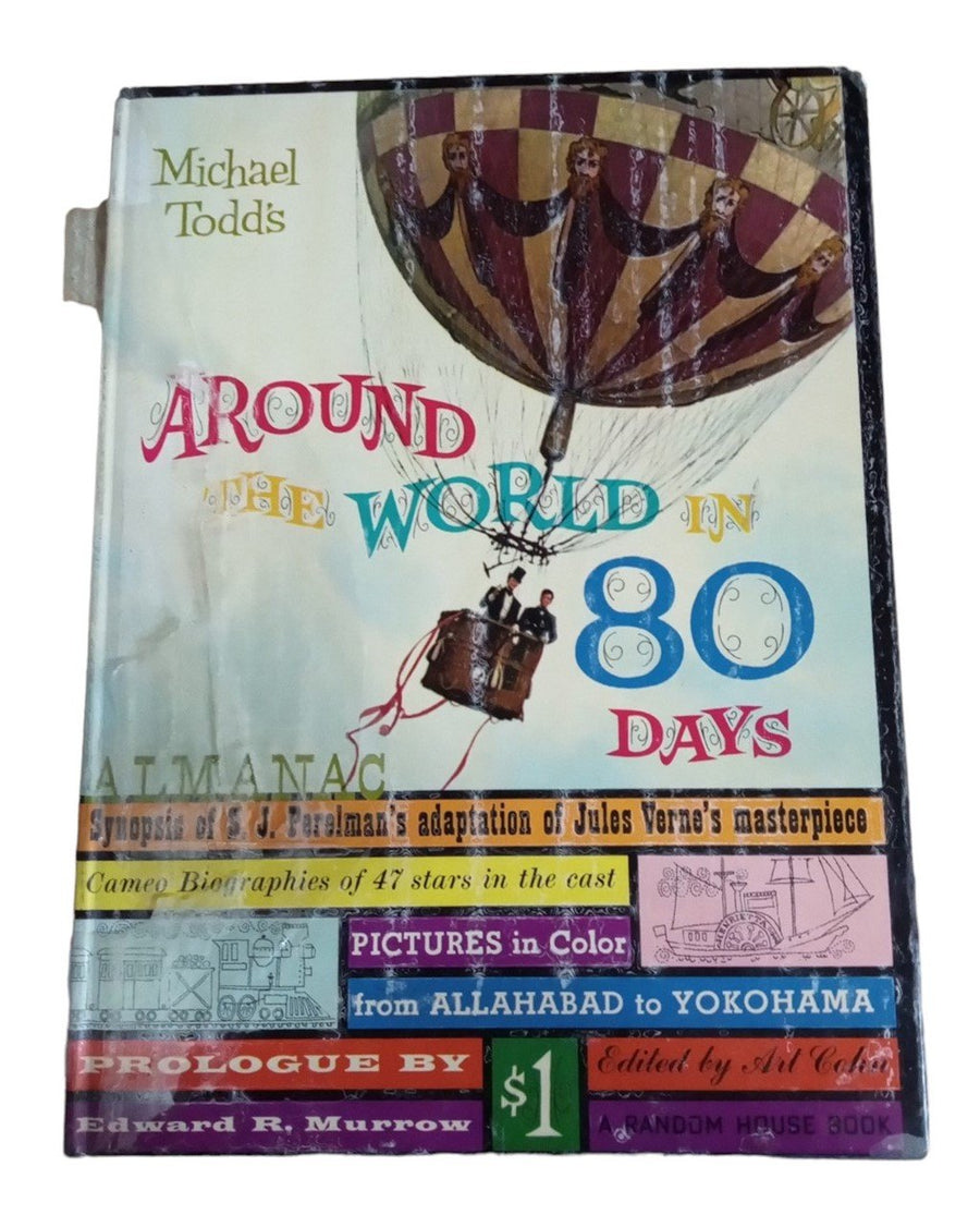 Around The World In 80 Days Almanac Vintage Collectible Book Memorabilia