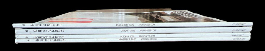 Architectural Digest Magazines Lot of 4 Year 2019-2020 International Design
