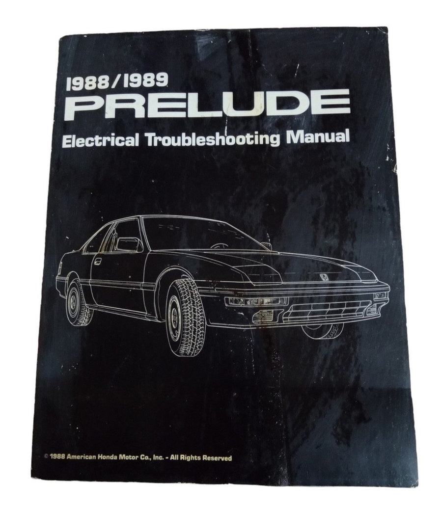 Honda 1988/1989 Prelude Electrical Service Manual Vintage Collectible Automotive