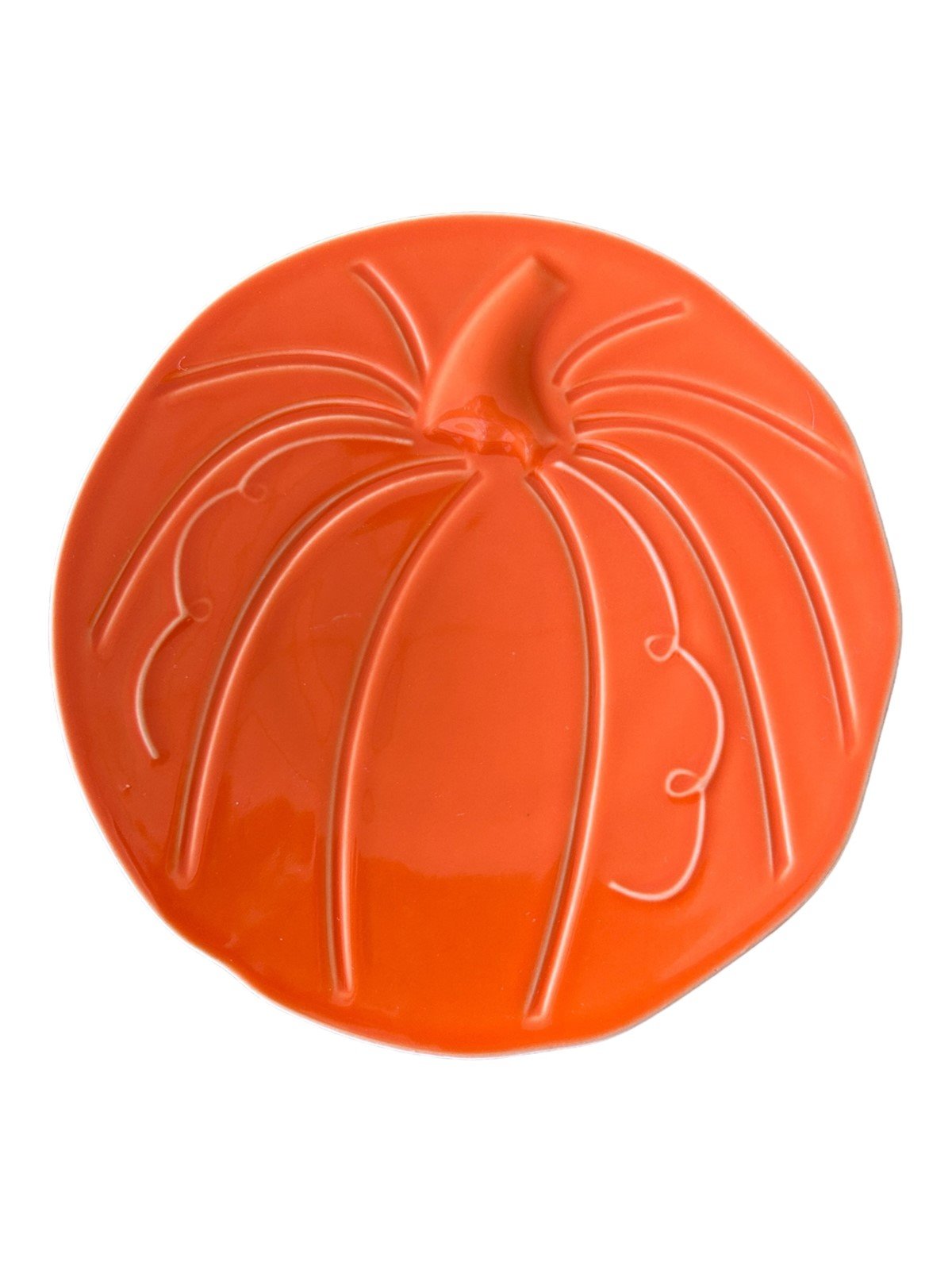 Fiesta - Poppy Orange Pumpkin Plate Homer Laughlin Ceramic Dish Kitchenware HLC