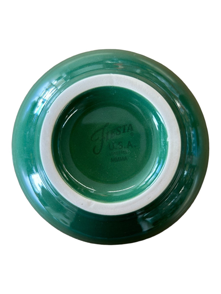 Fiesta - Jade Green Small Footed Bowl Homer Laughlin Kitchenware Dish Ceramic