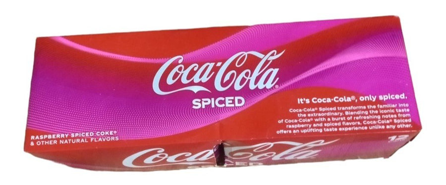 Coca Cola Spiced Raspberry Pack Of 12 Cans Collectible Limited Edition Soda