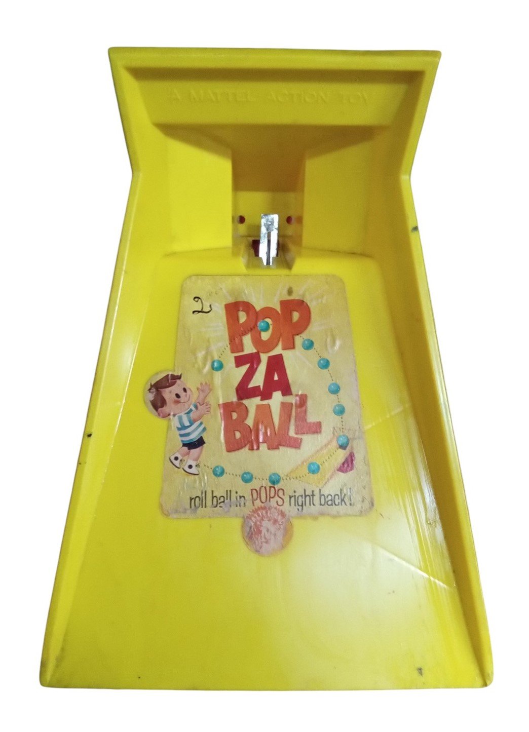 Mattel Pop Za Ball Game Vintage Collectible Ball Launching Rolling Toy