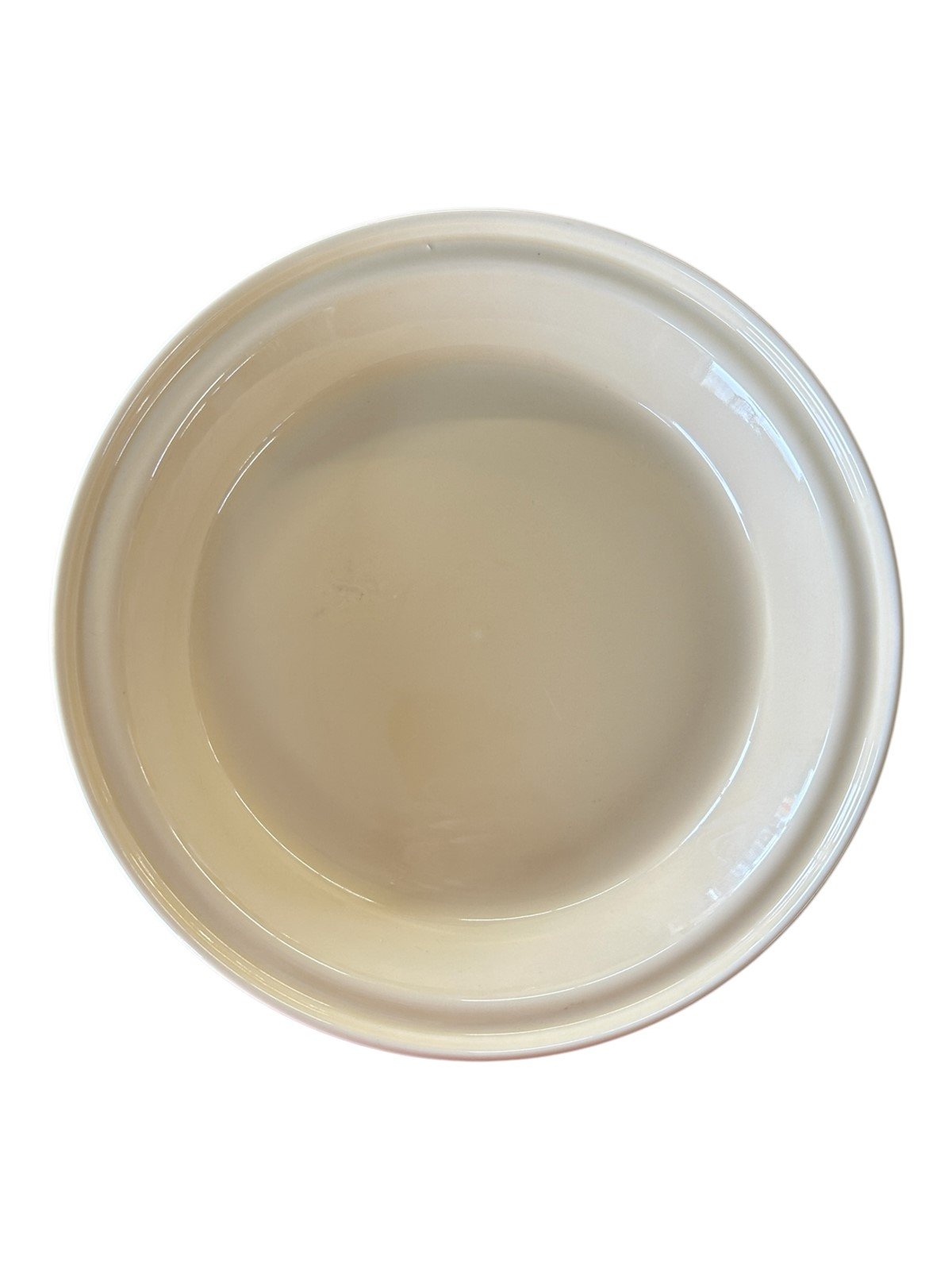 Fiesta - Ivory Cream Off White Deep Dish Pie Baker Plate Pan Dish Homer Laughlin