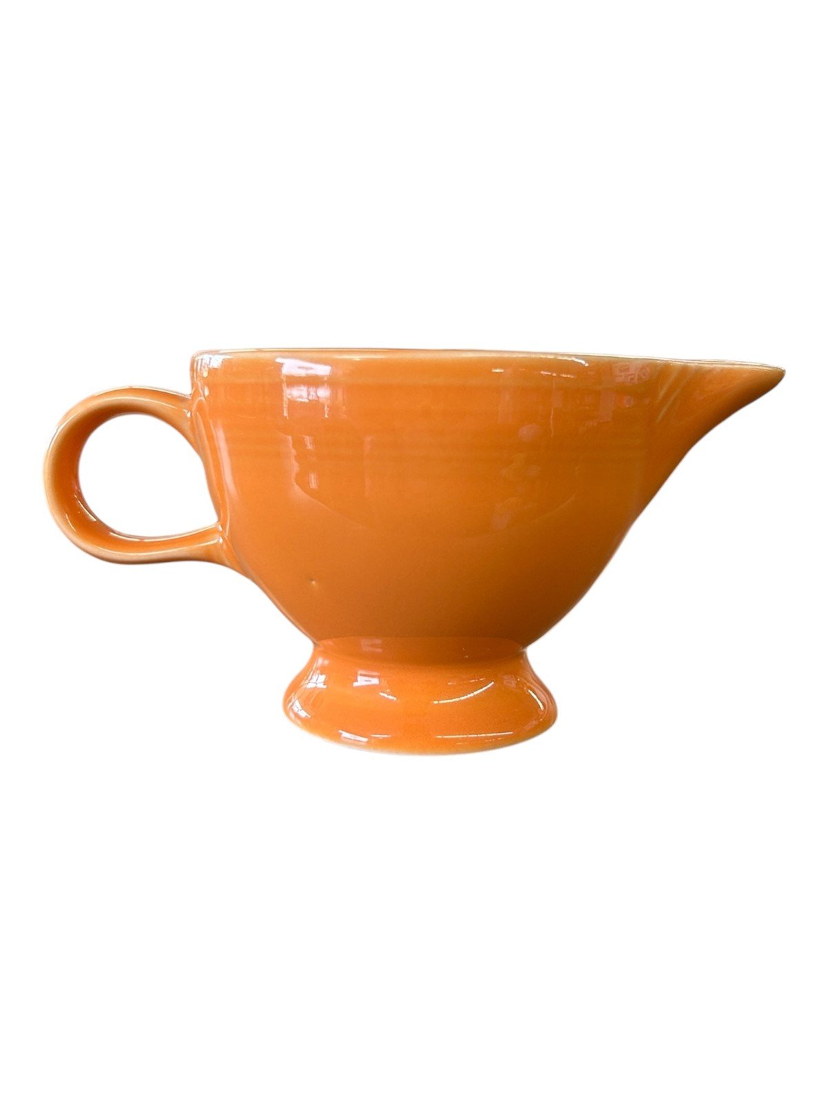 Fiesta - Tangerine Orange Individual Creamer Homer Laughlin Ceramic Tea Set HLC