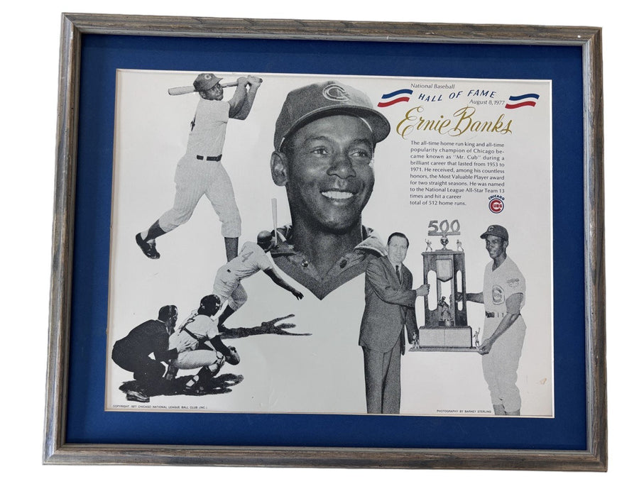 Ernie Banks Hall of Fame National Baseball August 8, 1977 Chicago Cubs