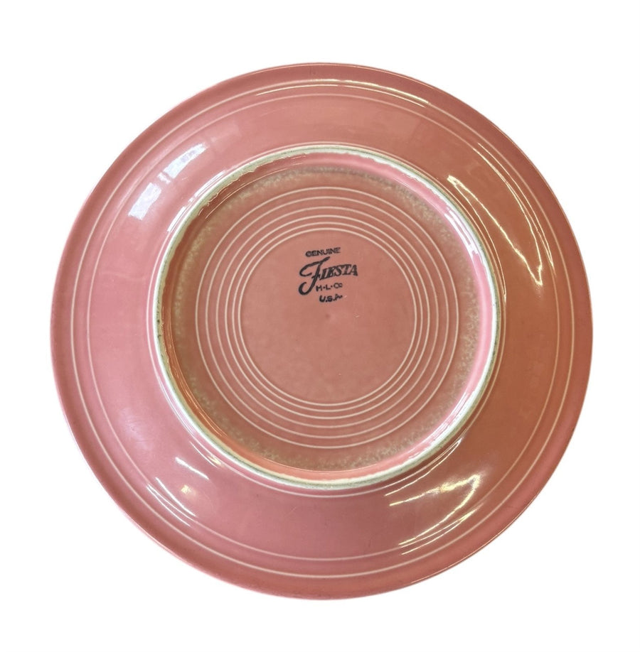 Fiesta - Peony Pink Dinner Plate Homer Laughlin Ceramic Dish Kitchenware Dining