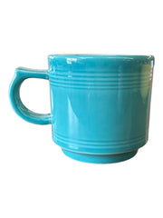 Fiesta - Turquoise Blue Stacking Mug Homer Laughlin Ceramic Coffee Cup Drinkware