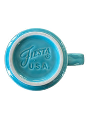 Fiesta - Turquoise Blue Stacking Mug Homer Laughlin Ceramic Coffee Cup Drinkware