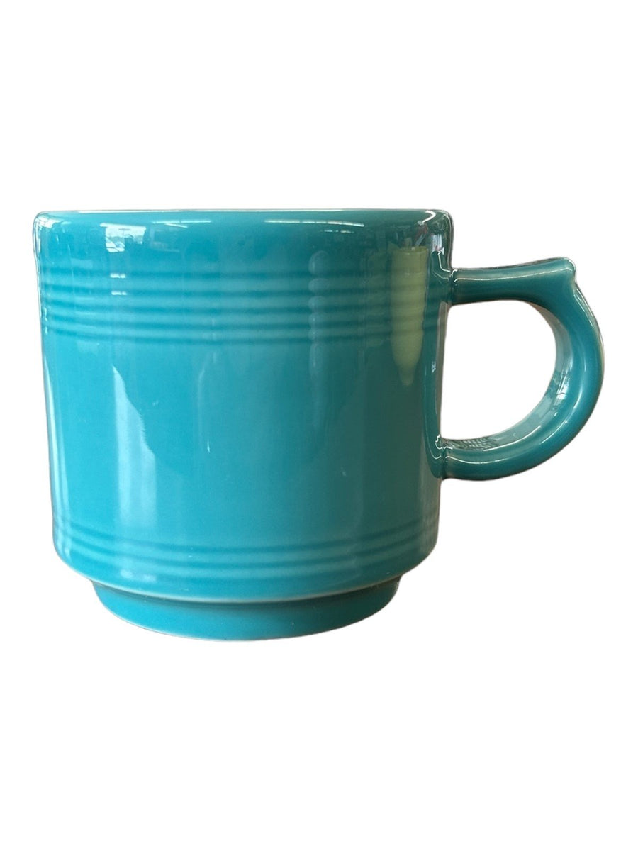 Fiesta - Turquoise Blue Stacking Mug Homer Laughlin Ceramic Coffee Cup Drinkware