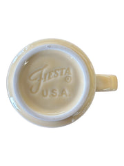 Fiesta - Ivory Cream Off-White Stacking Mug Homer Laughlin Ceramic Coffee Cup