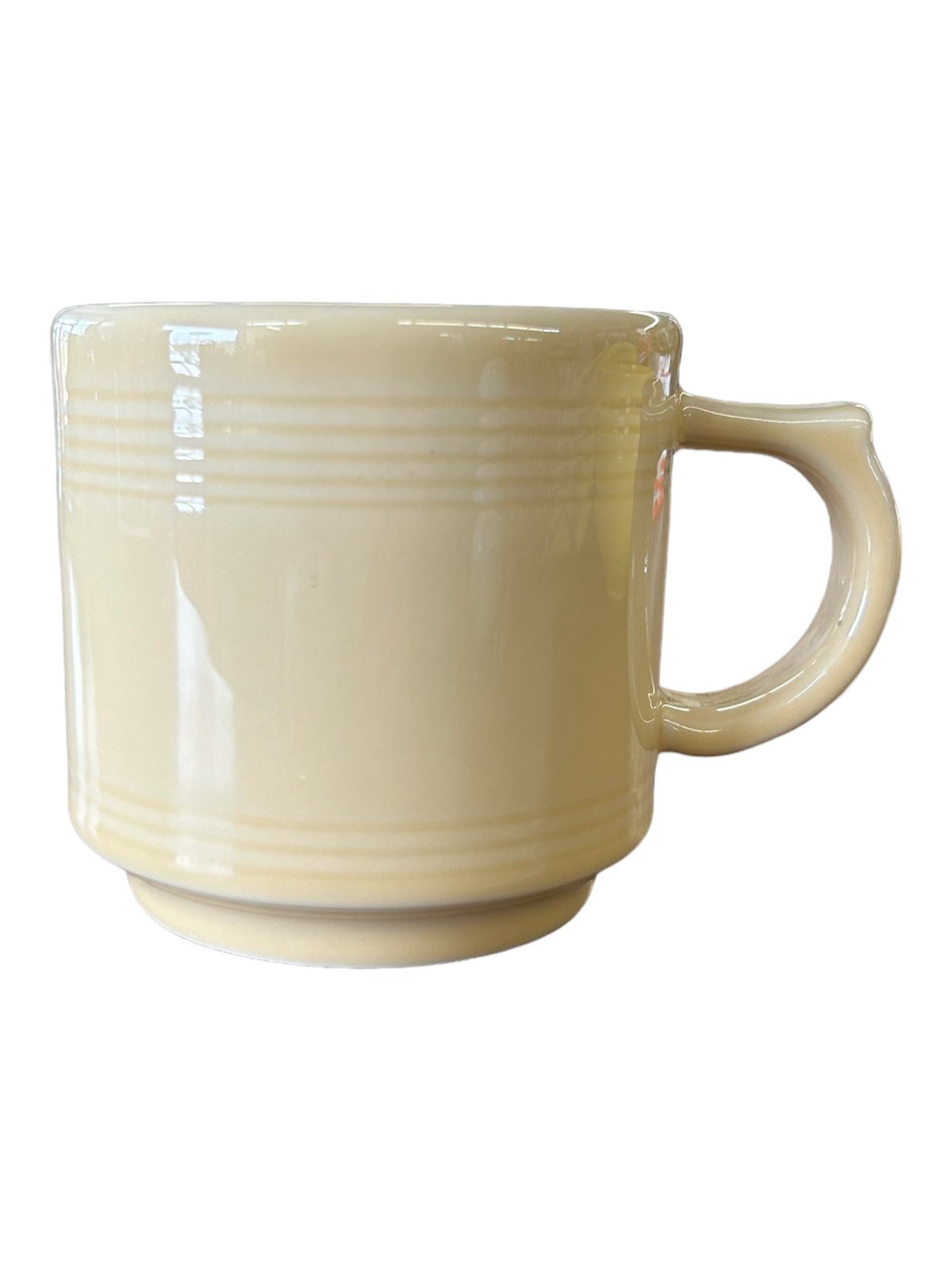 Fiesta - Ivory Cream Off-White Stacking Mug Homer Laughlin Ceramic Coffee Cup
