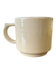 Fiesta - Ivory Cream Off-White Stacking Mug Homer Laughlin Ceramic Coffee Cup