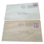 Postal Envelopes With Stamps Vintage Collectible Postal Mailing Ephemera