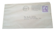 Postal Envelopes With Stamps Vintage Collectible Postal Mailing Ephemera