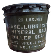 US Air Force Grease Can Vintage Collectible Storage Militaria WWII 1940s