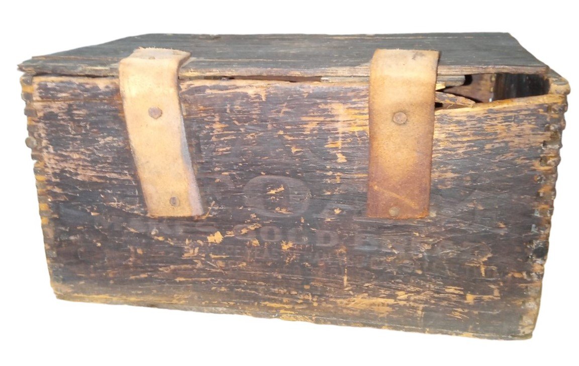 Yeast Foam Wooden Crate Vintage Antique Collectible Decorative Storage