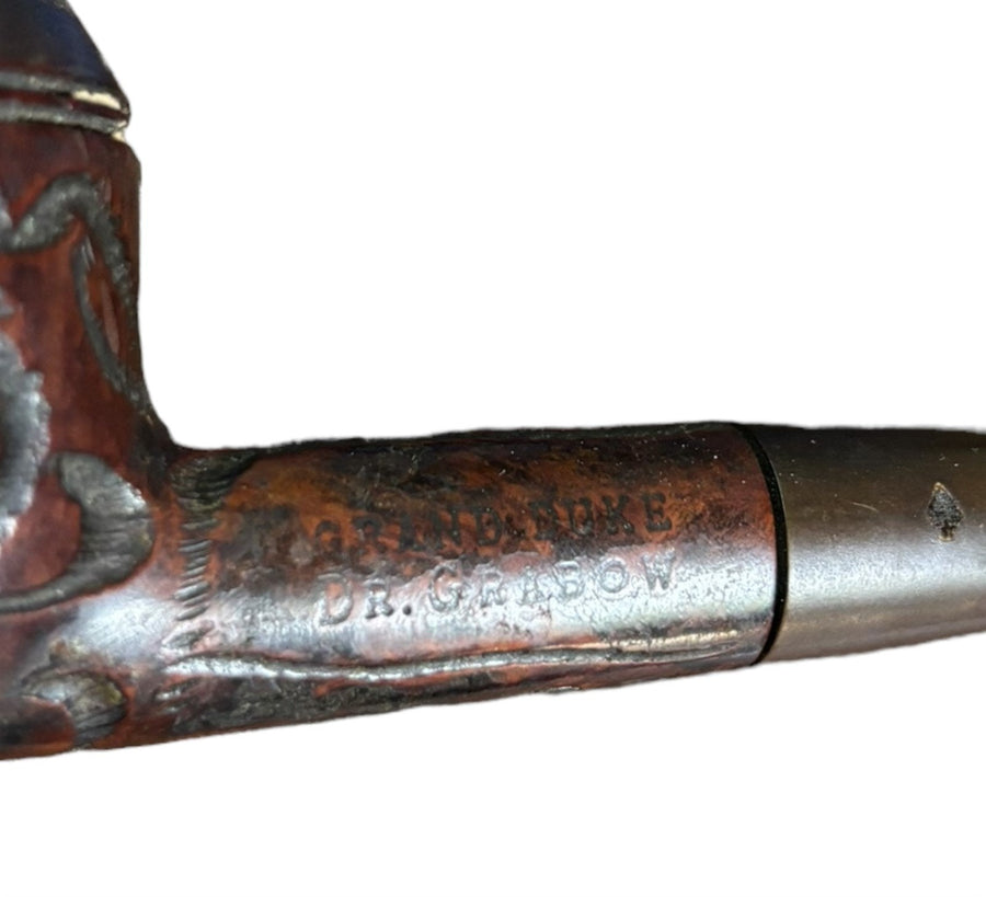 Pipe Wooden Dr. Grabow Grand Duke Display Tobacciana Vintage Imported Briar