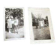Antique Photo Lot 12 Pictures 5 Frames Mixed Years Black and White