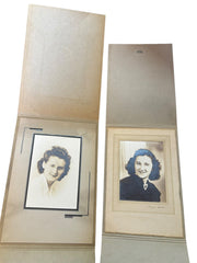 Antique Photo Lot 12 Pictures 5 Frames Mixed Years Black and White