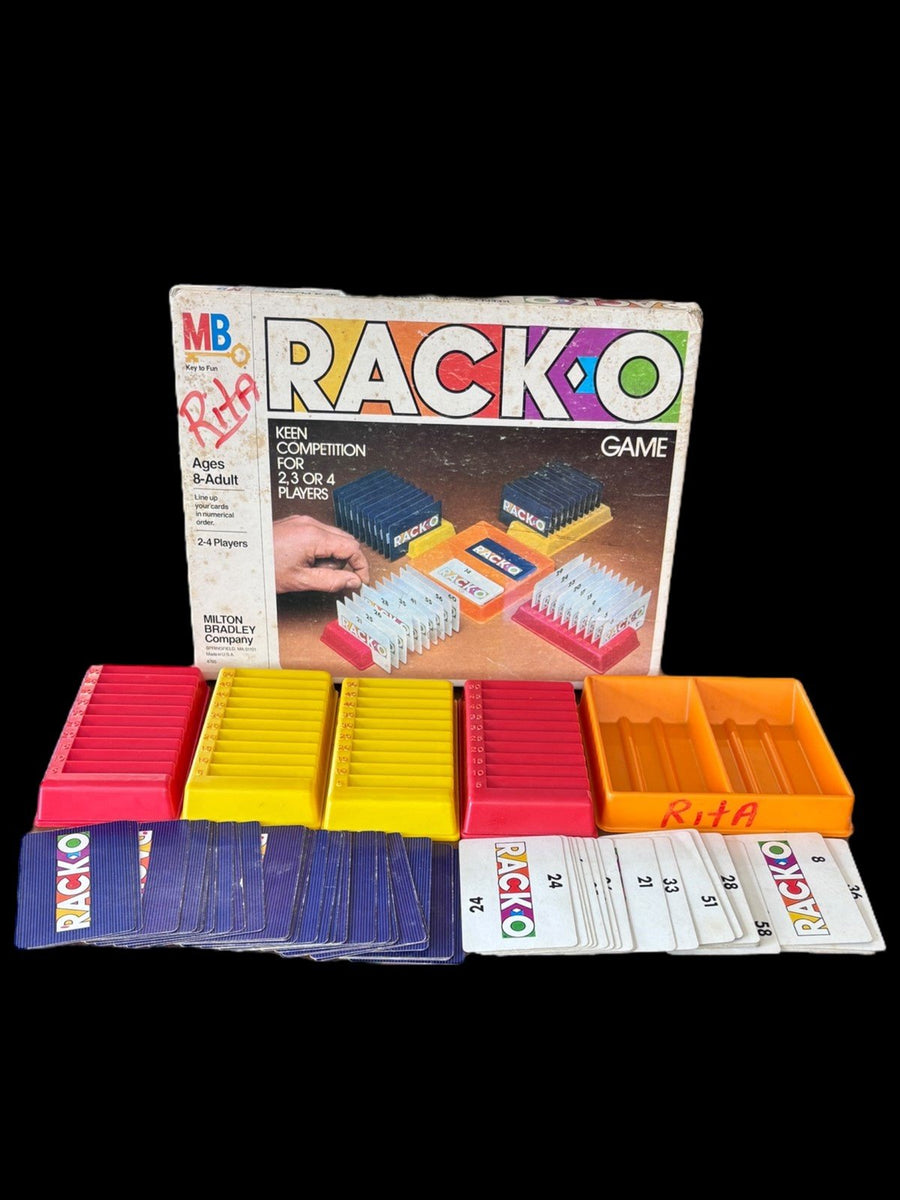 RackO Game Milton Bradley Company Key to Fun