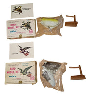 MARX Toys Miniature Model Birds Vintage Collectible Ornithology Hobby 1960s