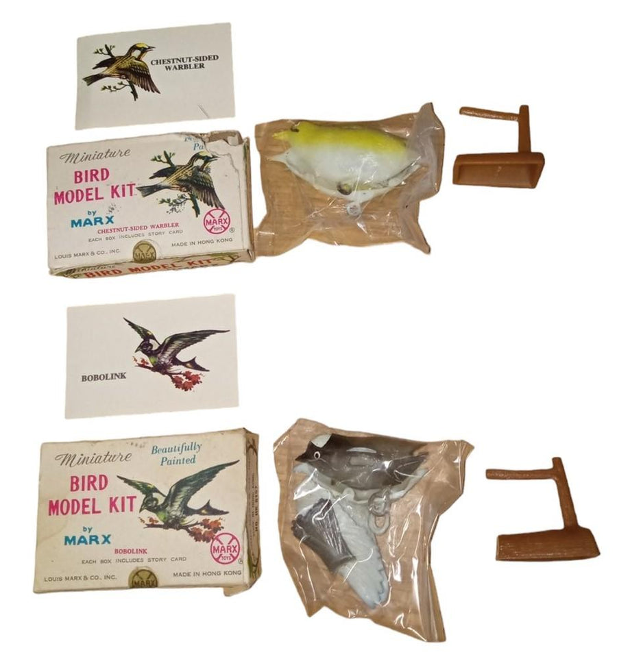 MARX Toys Miniature Model Birds Vintage Collectible Ornithology Hobby 1960s