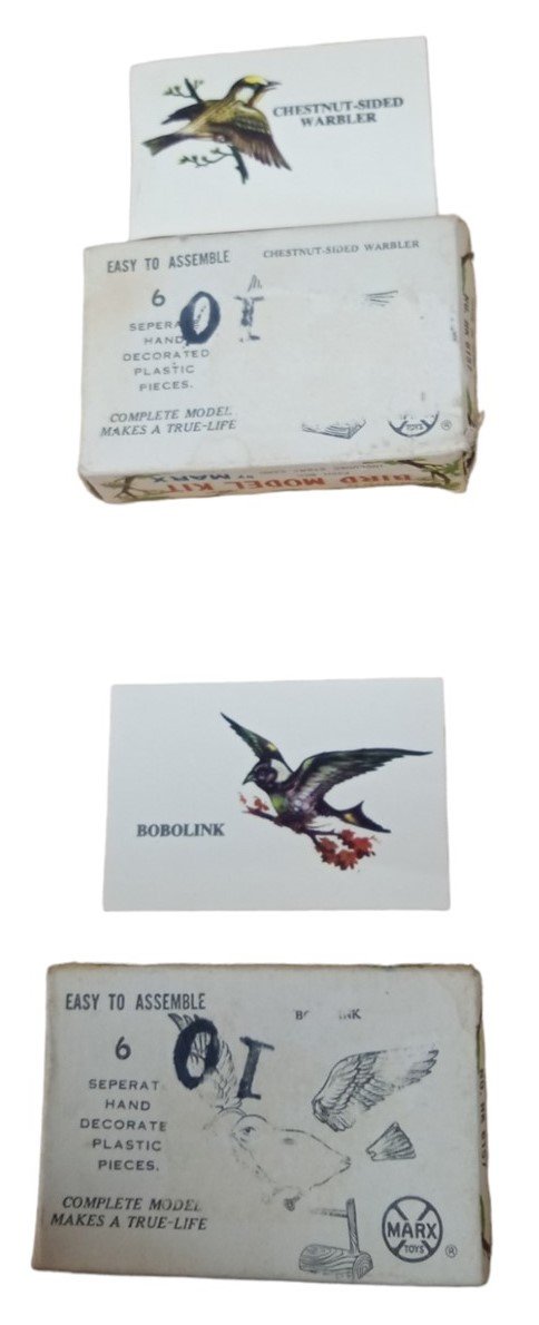 MARX Toys Miniature Model Birds Vintage Collectible Ornithology Hobby 1960s