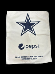 Dallas Cowboys Pepsi Towels NFL Pair NY Giants 2017 Football White Navy