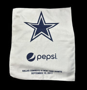 Dallas Cowboys Pepsi Towels NFL Pair NY Giants 2017 Football White Navy