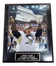 Pittsburgh Penguins Sidney Crosby Stanley Cup Champions Plaque Vintage