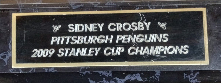 Pittsburgh Penguins Sidney Crosby Stanley Cup Champions Plaque Vintage